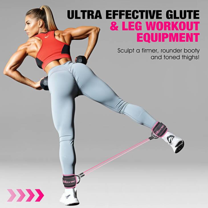 Women’s Booty Lift Ankle Bands with Cuffs – Glute & Hip Trainer - Image 6