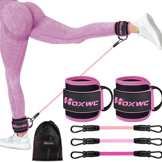 Women’s Booty Lift Ankle Bands with Cuffs – Glute & Hip Trainer