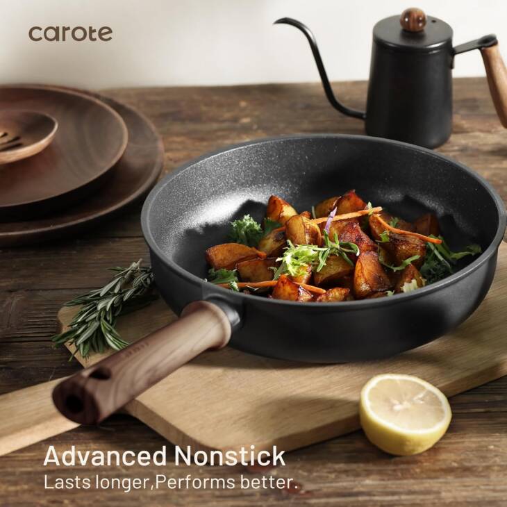 CAROTE Nonstick Pots and Pans Induction Cookware Set For Kitchen - Image 4