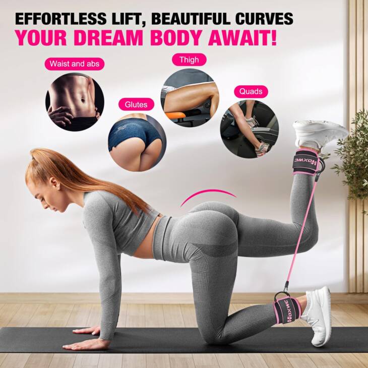 Women’s Booty Lift Ankle Bands with Cuffs – Glute & Hip Trainer - Image 7