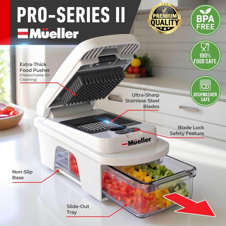 Mueller Pro Vegetable Chopper For Kitchen - Image 2