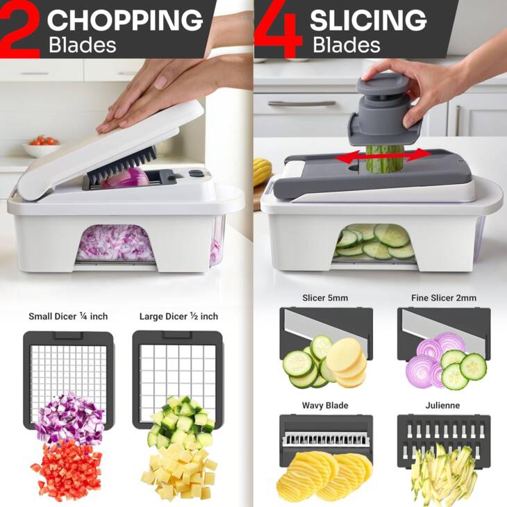Mueller Pro Vegetable Chopper For Kitchen - Image 4